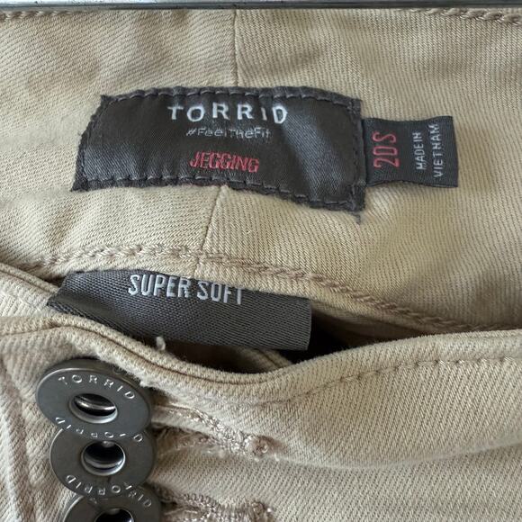 Torrid Size 20S Khaki Jegging pants - Picture 2 of 11